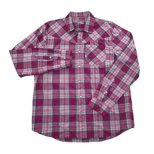 Under Armour Western Plaid Shirt Long Sleeve Button Up‎ XL